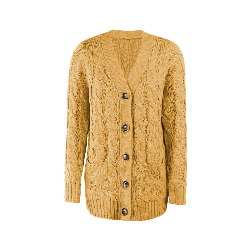 Wool Lovers’ Favorite – Women’s Wool Blend Button-Down Cardigan with Pockets
