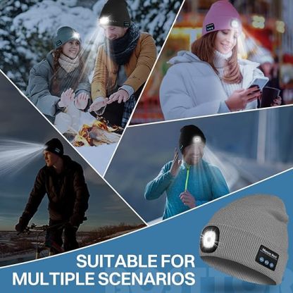 🎄Christmas Sales 49% OFF-2024 LED Bluetooth Beanie-PLAWLTD
