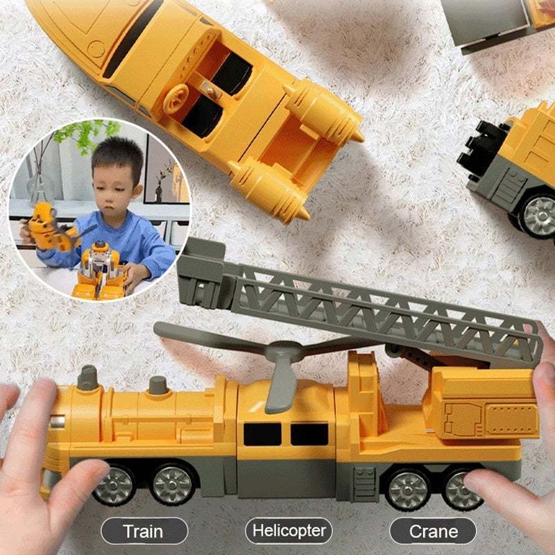 🎁Children's Day 40% OFF🔥Magnetic Transform Engineering Car Assembled Toys-PLAWLTD