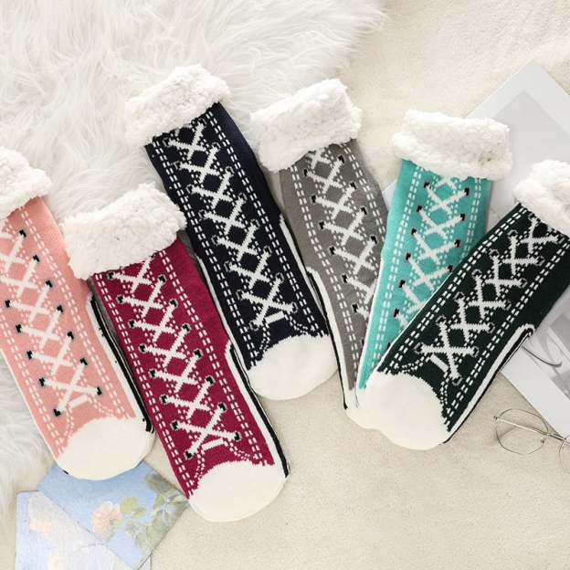 Ultra-thick Cashmere Slipper Home Socks-PLAWLTD