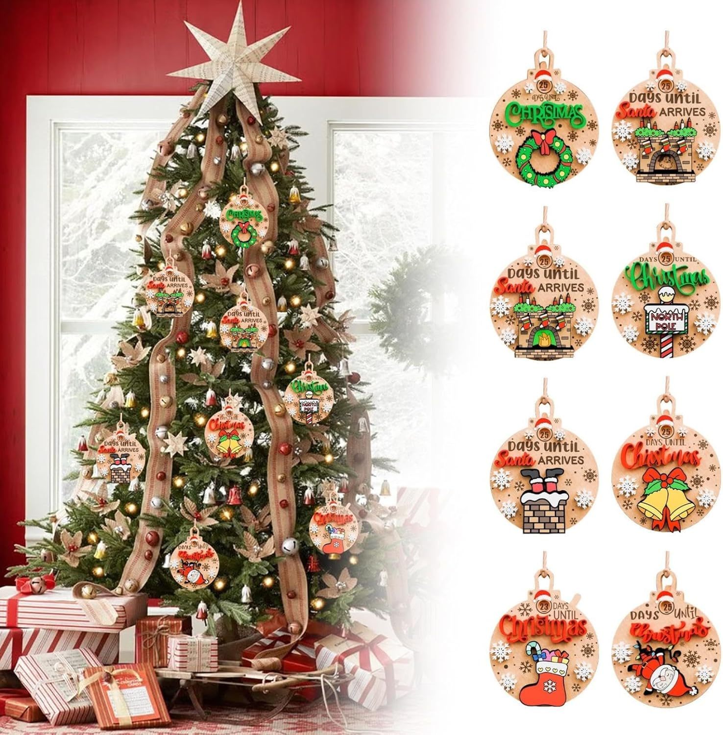 🎅Rotating Christmas Countdown Ornaments🎁