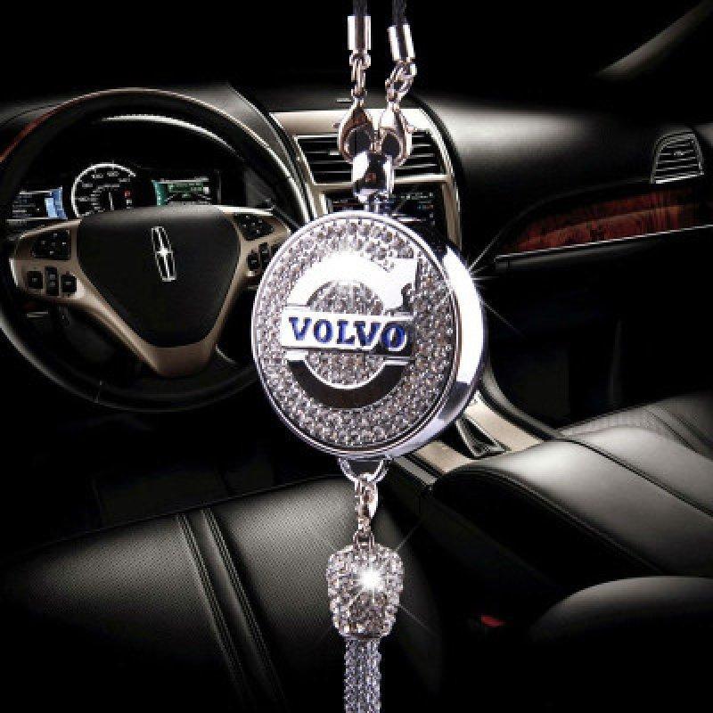 📣High-End Car Rearview Mirror Diamond-Encrusted Perfume Pendant