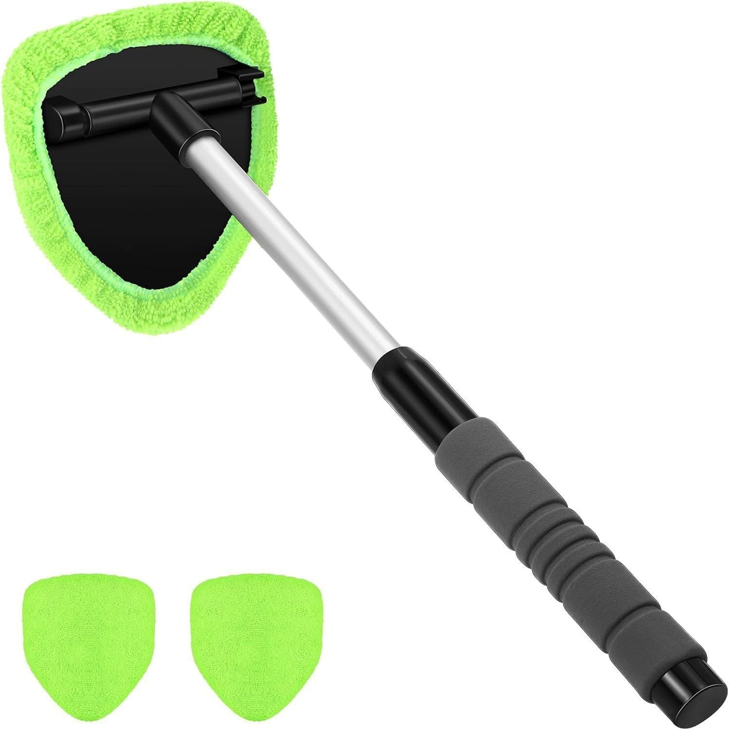 Microfiber Windshield Cleaner with Extendable Handle