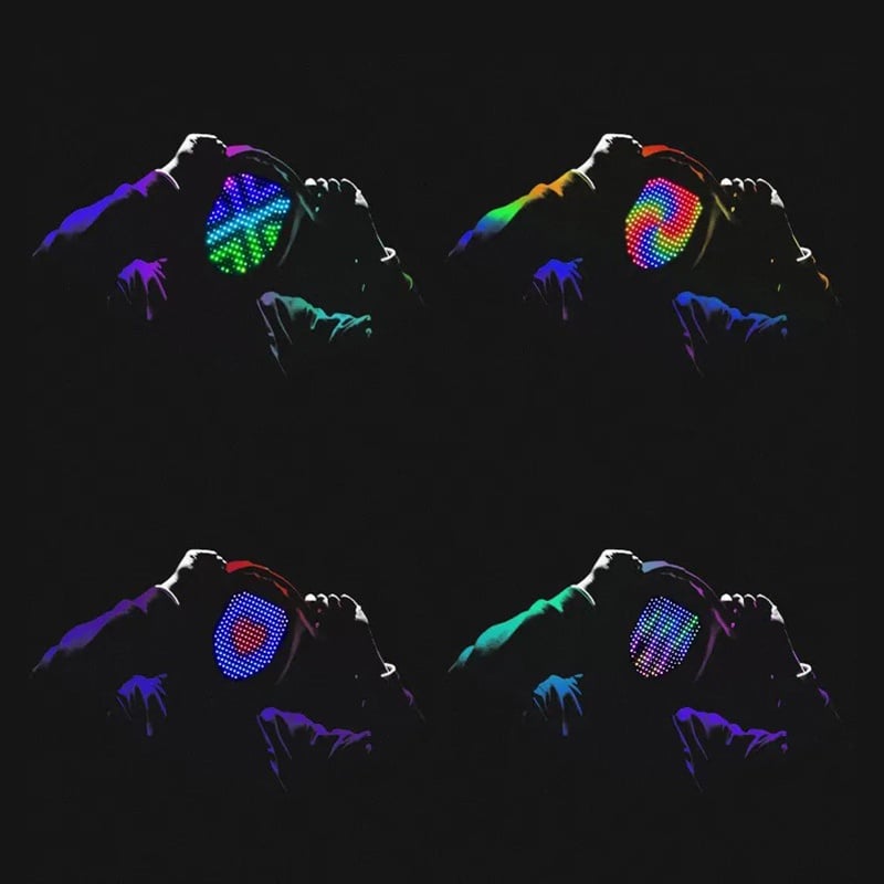 👻LED Halloween mask with app control-PLAWLTD