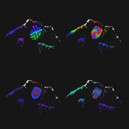 👻LED Halloween mask with app control-PLAWLTD