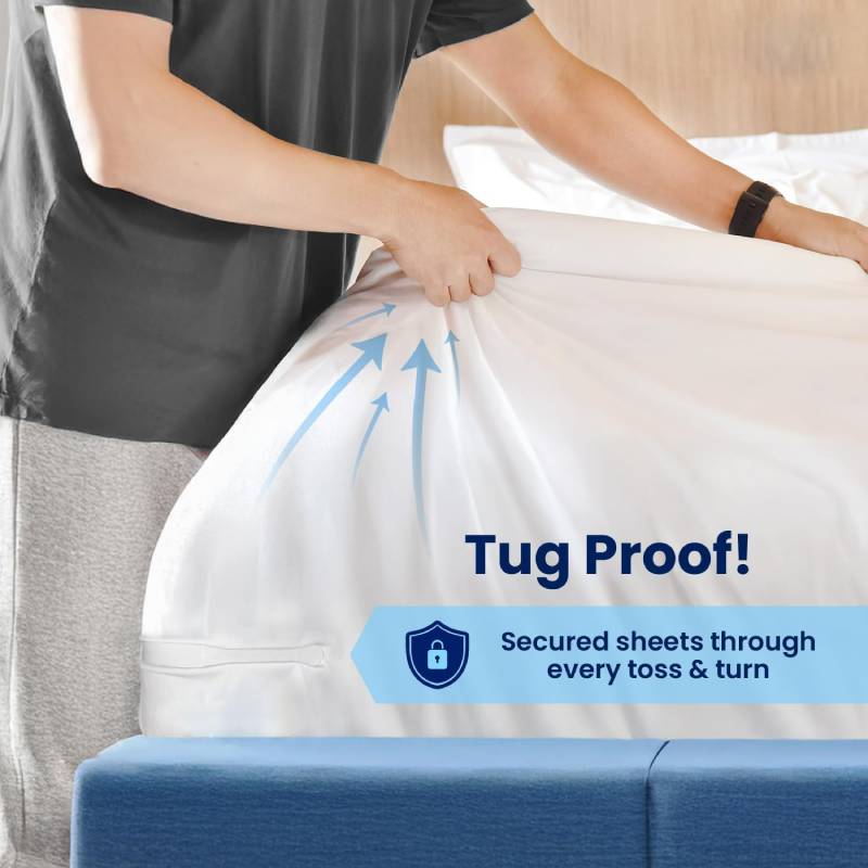 🎁Last Day 50% OFF🔥4-Pack Universal Heavy-Duty Bed Sheet Holder Straps No-Slip Peace of Mind