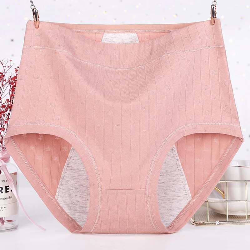 🔥HIGH WAISTS PLUS SIZE COTTON ANTIBACTERIAL  LEAK-PROOF PHYSIOLOGICAL UNDERWEAR