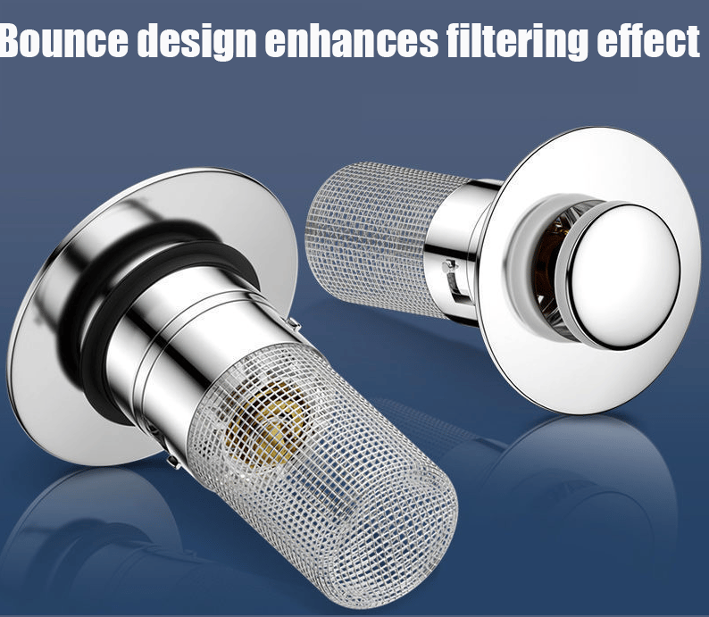 💦Isolate odor and prevent cockroaches-Stainless Steel Floor Drain Filter