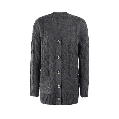 Wool Lovers’ Favorite – Women’s Wool Blend Button-Down Cardigan with Pockets