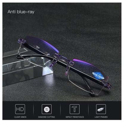🎁MOTHER'S DAY SALE🔥Sapphire high hardness blue light protection dual-purpose reading glasses👓-PLAWLTD