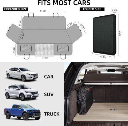 Back Seat Extender Dog Car Seat Cover