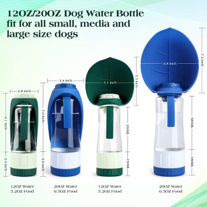 2 in 1 Multifunction Portable Dog Water Bottle
