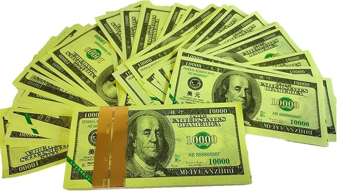 💵100Pcs Joss Paper Ancestor Money Traditional Chinese Blessing for Ancestors Hell Bank Note Ancestor Money Sacrificial Items for Tomb-Sweeping Day