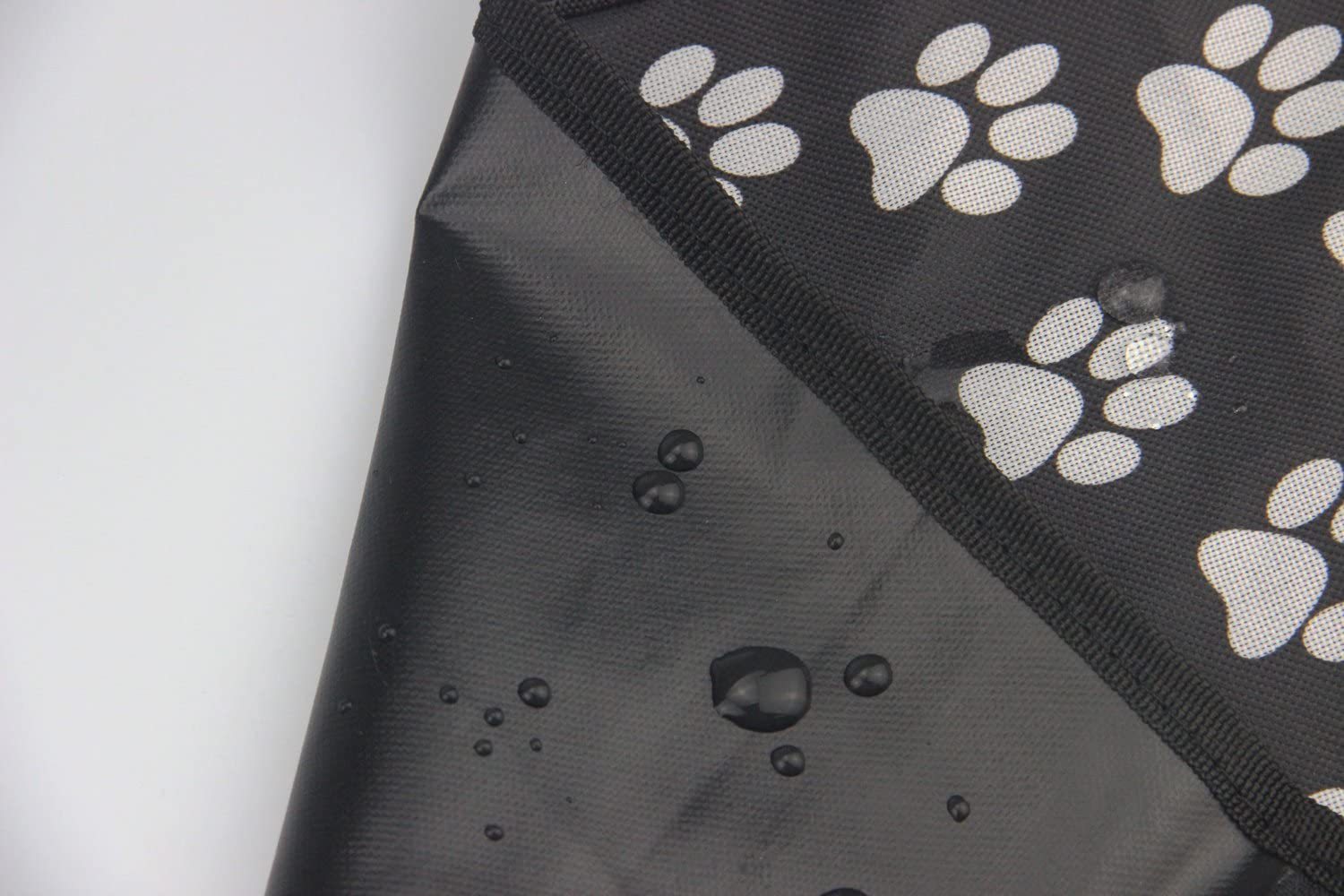 Paw Prints Waterproof Backseat Cover