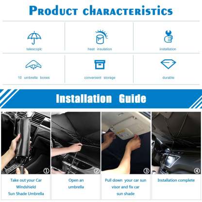Car Sun Shade Windshield Cover Umbrella-PLAWLTD