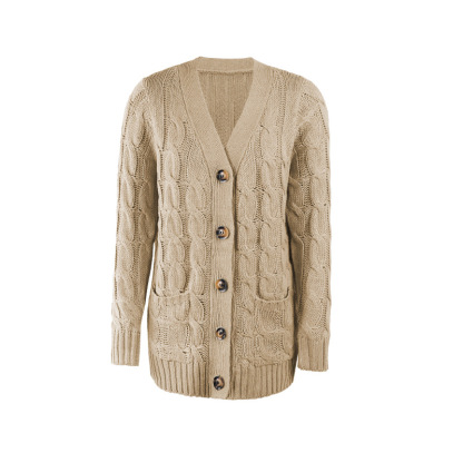 Wool Lovers’ Favorite – Women’s Wool Blend Button-Down Cardigan with Pockets