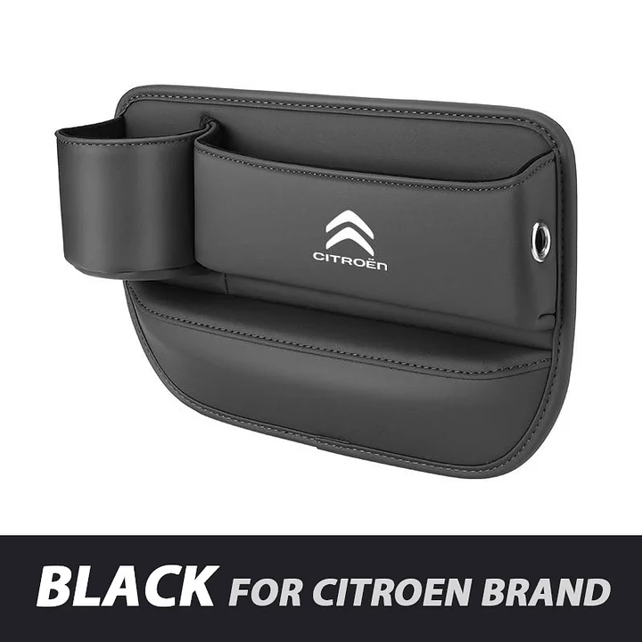 ✨Hot Selling Products of 2025🔥Exclusive Logo Leather Car Seat Storage Box With Water Cup Holder