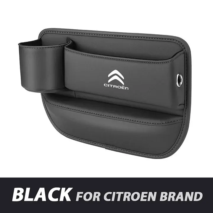 ✨Hot Selling Products of 2025🔥Exclusive Logo Leather Car Seat Storage Box With Water Cup Holder
