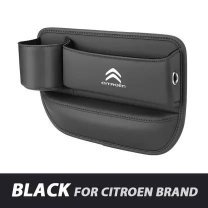 ✨Hot Selling Products of 2025🔥Exclusive Logo Leather Car Seat Storage Box With Water Cup Holder