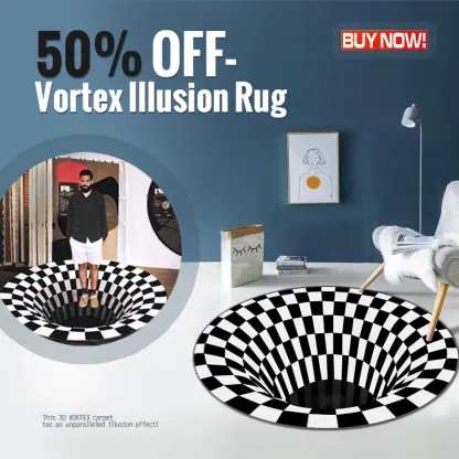 50% OFF - VORTEX ILLUSION RUG