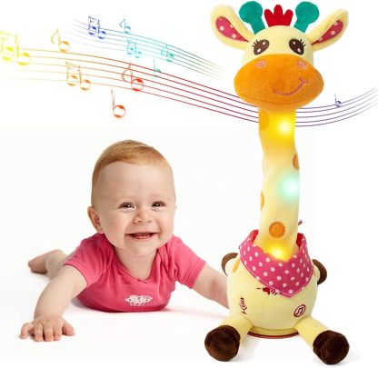 🎉 Best-Selling Musical Giraffe Toy – Sings, Dances & Repeats What You Say! 🦒🎵🗣️-PLAWLTD