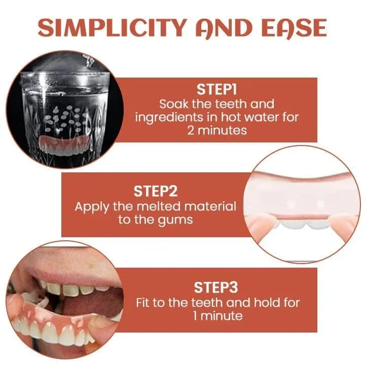 🎁 Easy Use Silicone Reline Kit for Dentures (✨BUY 2 GET 1 FREE💕)-PLAWLTD