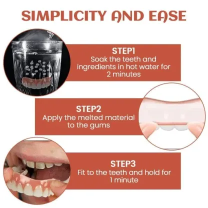 🎁 Easy Use Silicone Reline Kit for Dentures (✨BUY 2 GET 1 FREE💕)-PLAWLTD