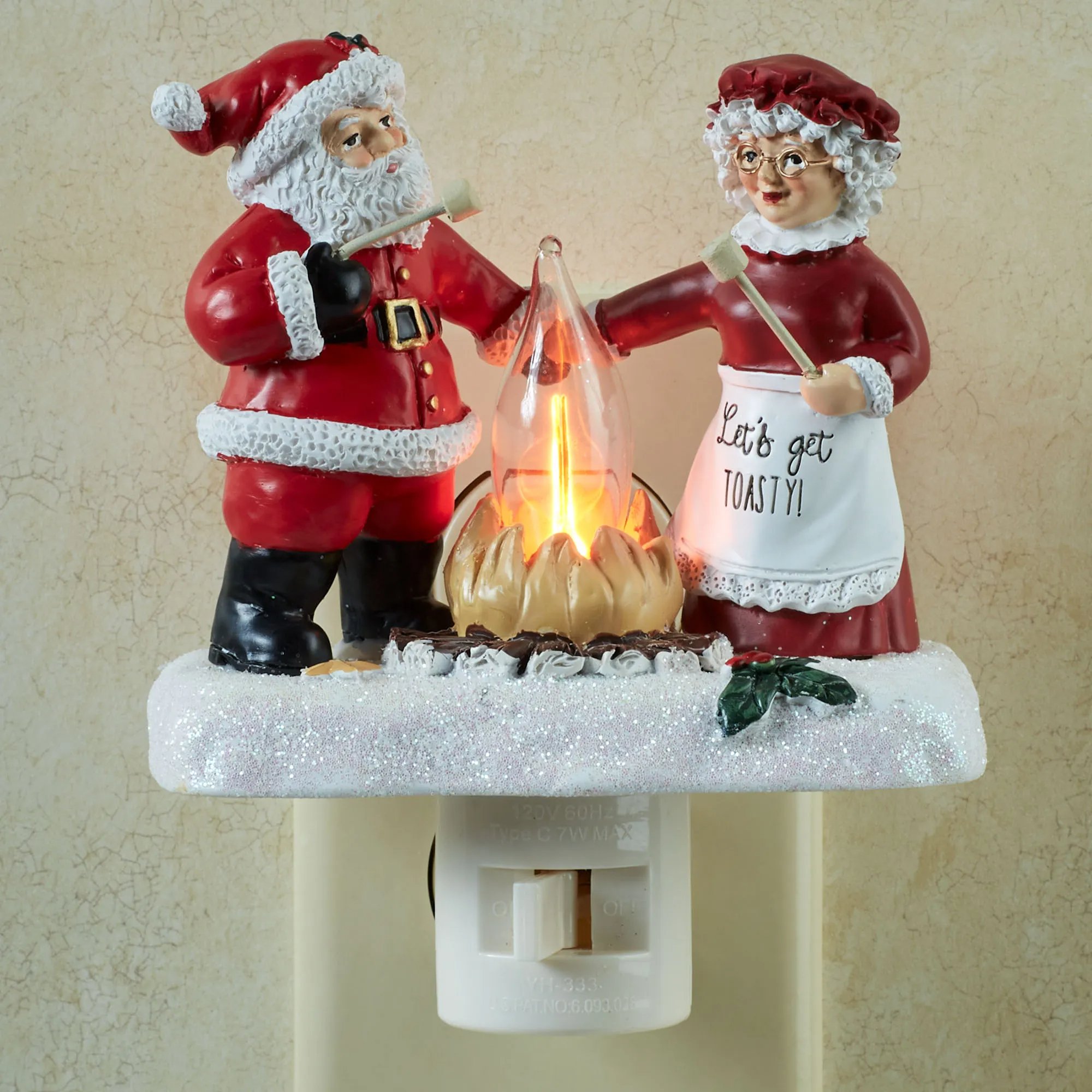 🔥Christmas Sale-3D Snowman Campfire Night Light,Christmas Eve Campfire Flickering Night Light