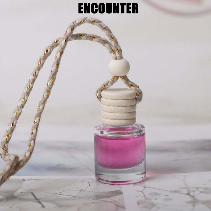 Cylindrical bottle car perfume pendant