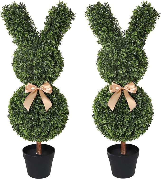 🐇Spring Sales - 50CM Outdoor Artificial Turf Bunny-Shaped Topiary Tree(FREE SHIPPING)-PLAWLTD
