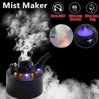 Early Halloween Sale 🔥12 LED light Ultrasonic Mist Maker Fogger🎃