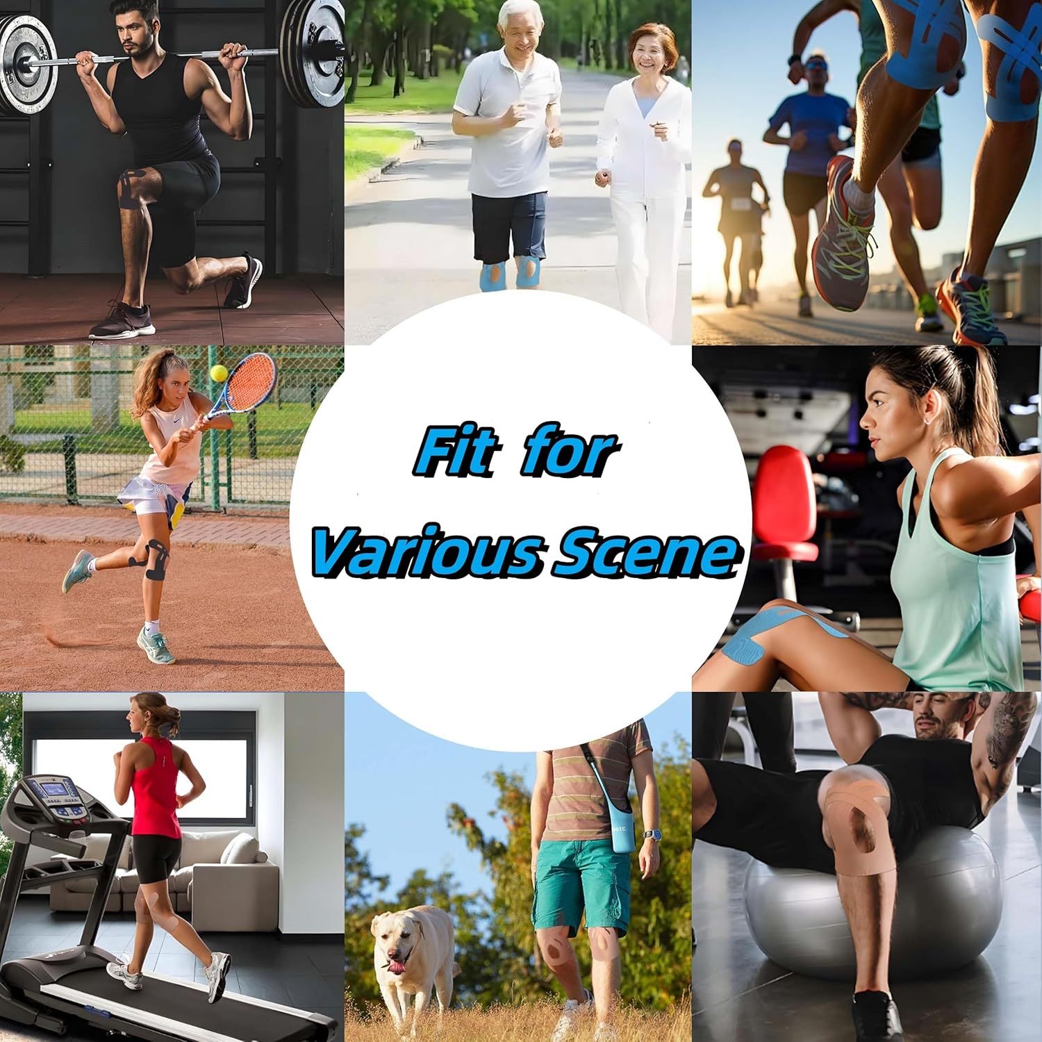 🔥LAST DAY 49% OFF🔥Precut Kinesiology Tape For Knees