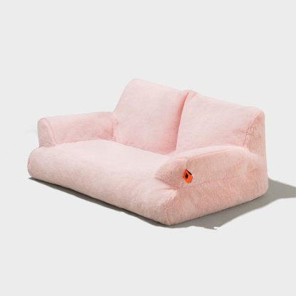 Sofa Shaped Cat Bed - Plush - Pink - Yellow - 4 Colors - Great For Your Pets