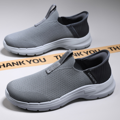 Men's Orthopedic Support Slip-on Shoes for Plantar Fasciitis, Anti-Sprain Walking Sneakers (Medical Certification)-PLAWLTD