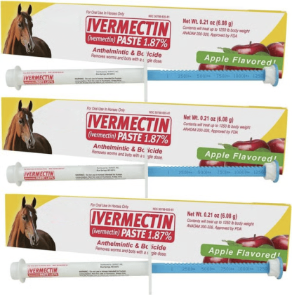 ivermectin Horse Paste 1.87% 6.08g Tubes-PLAWLTD
