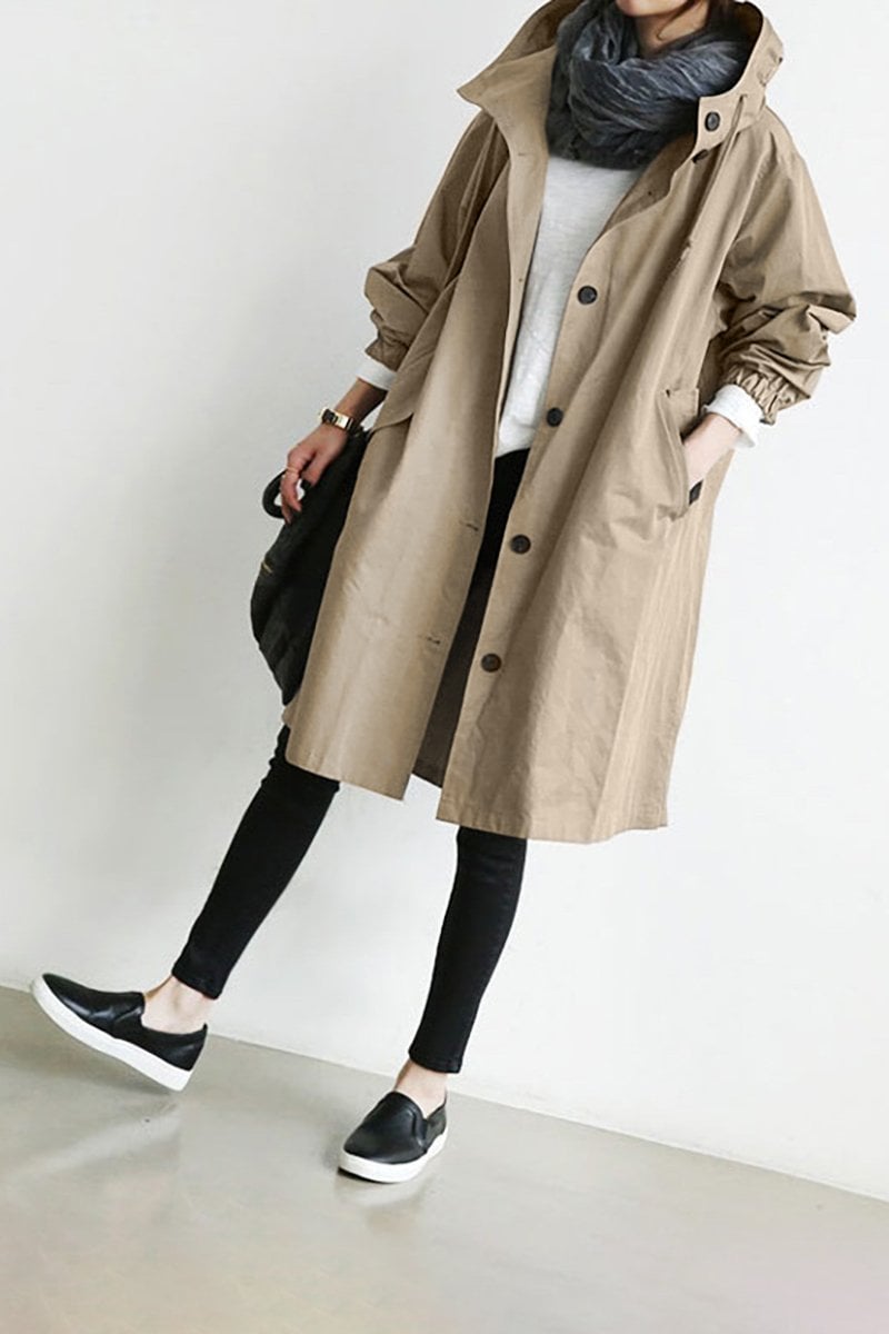 🔥HOT SALE LAST 4 HOURS 57% OFF - ❤️Resistant Hooded Trench Coat (Buy 2 Free Shipping)