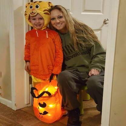 Halloween LED Light Pumpkin Bucket 