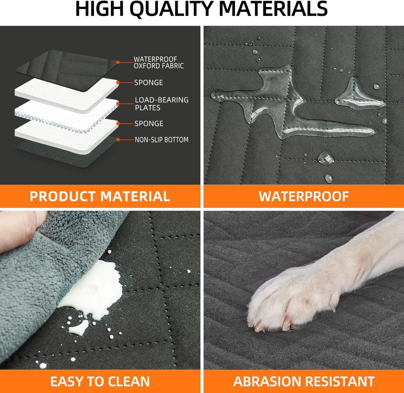 Back Seat Extender Dog Car Seat Cover