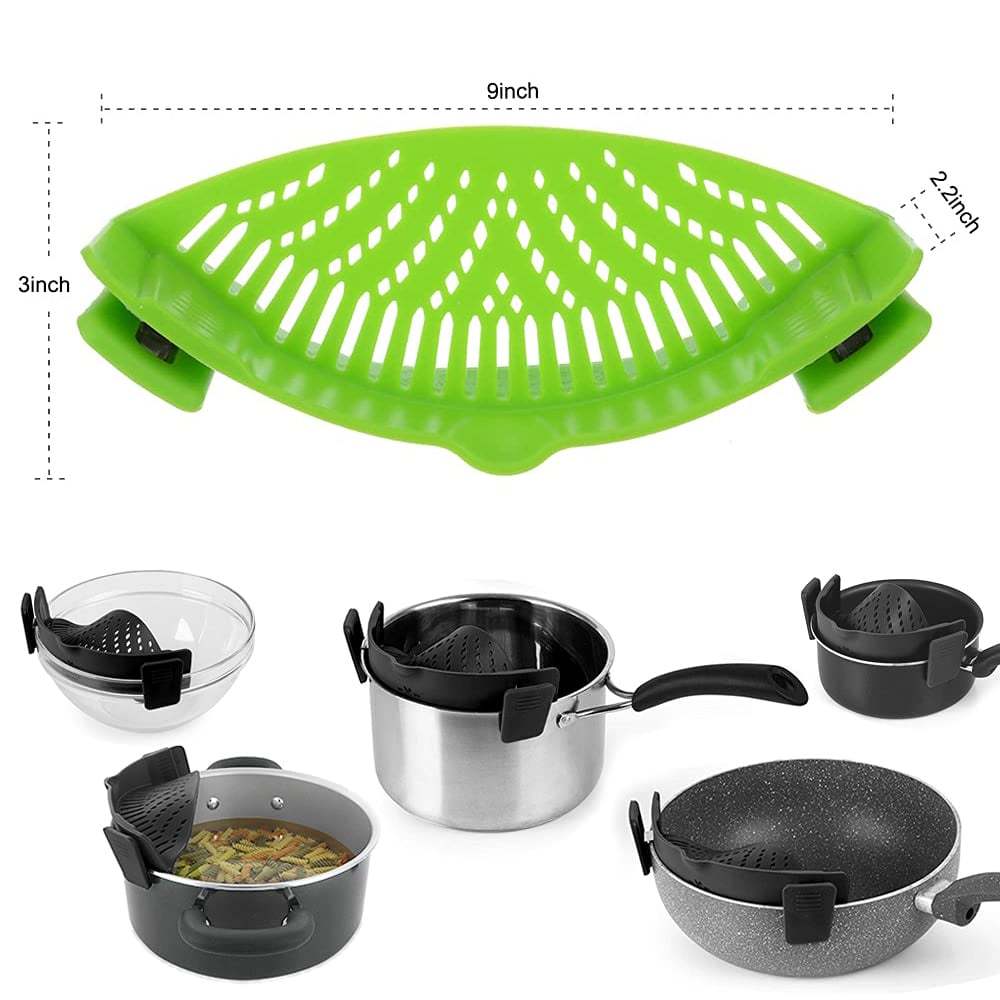 LAST DAY 49% OFF💧Silicone Clip-On Strainer - Fits All Pots and Bowls