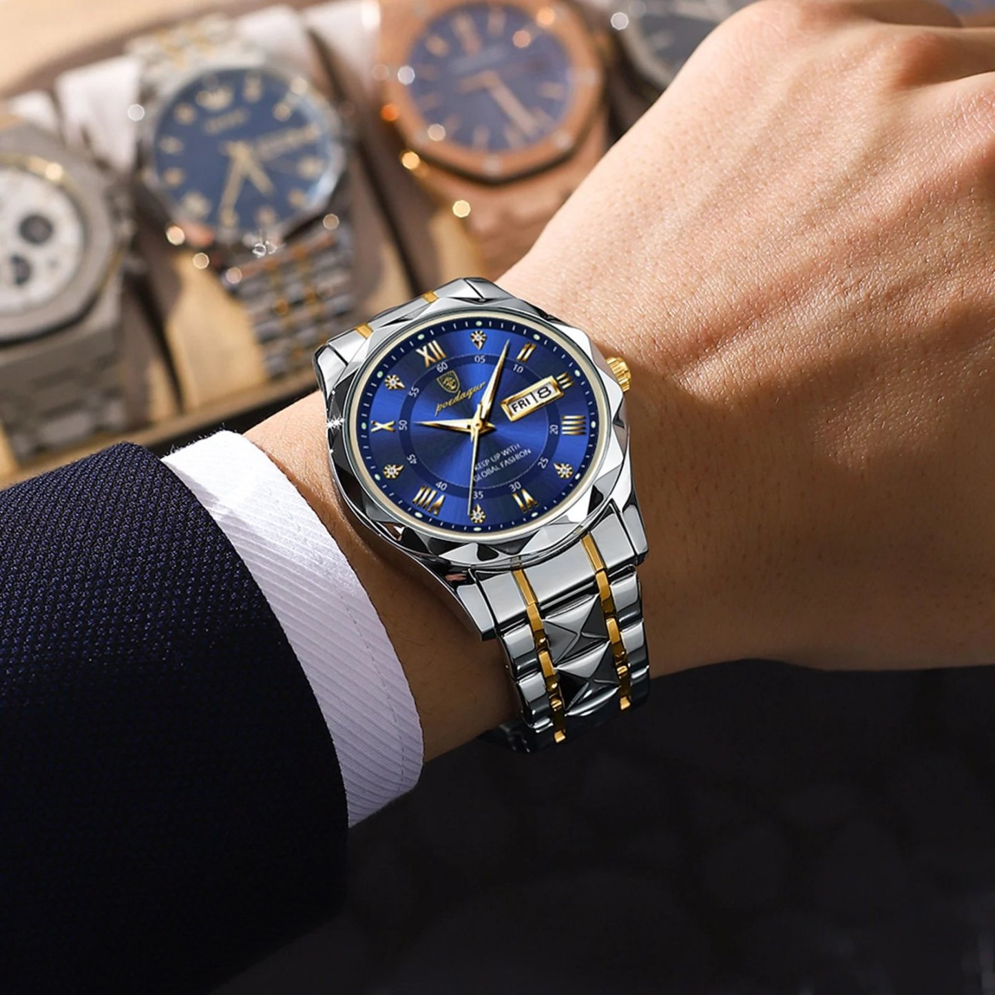 🎁2024 New Year Hot Sale🎁Waterproof Top Brand Luxury Man Wristwatch With Luminous