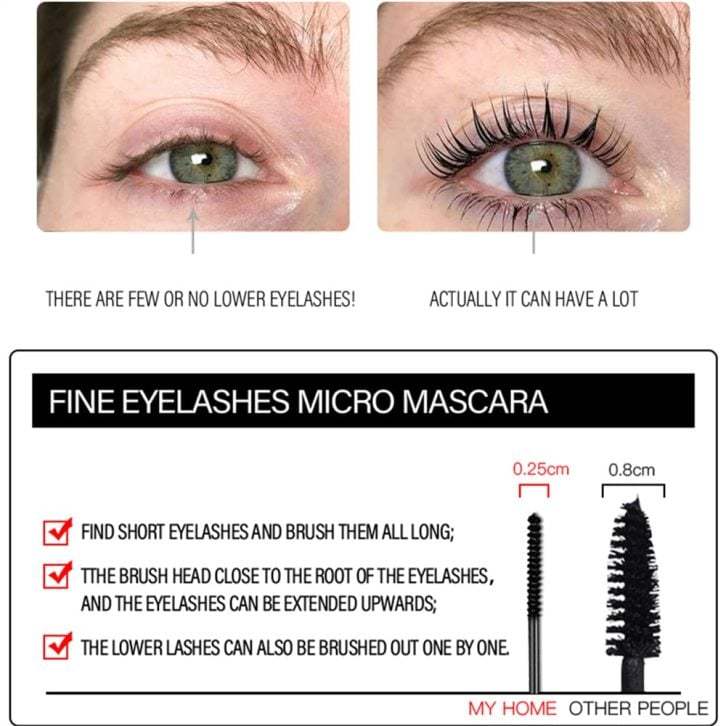 Thick, Curling, Long-lasting Mascara, Waterproof, Sweat-proof, Lengthening, Non-smudged