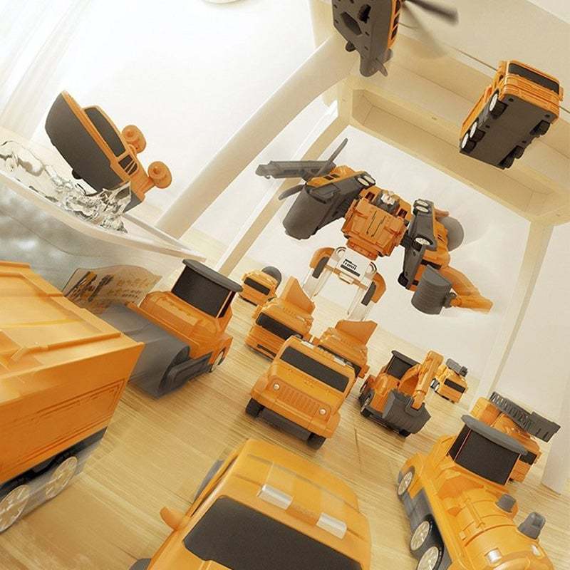 🎁Children's Day 40% OFF🔥Magnetic Transform Engineering Car Assembled Toys-PLAWLTD