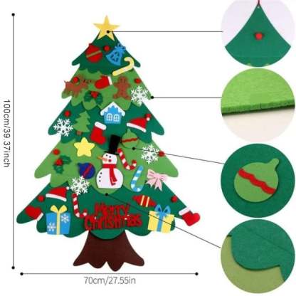 🎉2024 Hot Sale 47% OFF🔥DIY Felt Christmas Tree Set🎄