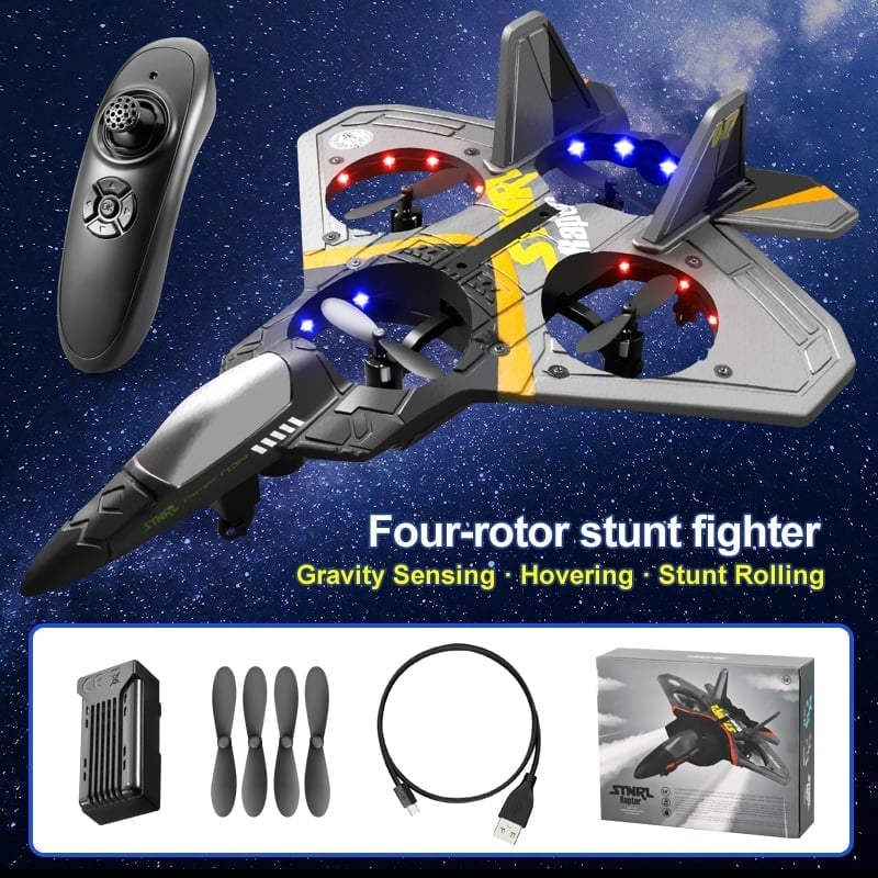🎁2025 HOT SALE - 70% OFF🎁 V17 Jet Fighter Stunt RC Airplane ✈️
