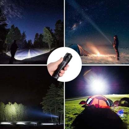 🎉 Last Day 50% OFF! 🎉LED Rechargeable Tactical Laser Flashlight 90000 High Lumens-PLAWLTD
