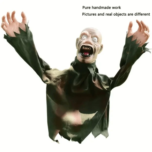 🎃Activated Swing Ghost Prop - Spooky Sound Effects, Adjustable Sizes for Halloween - Create an Authentic Horror😈Free shpping-PLAWLTD