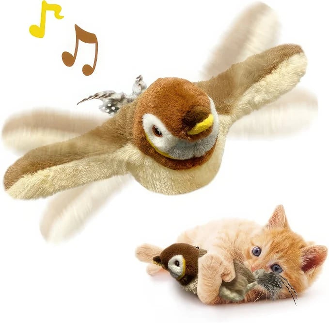 🔥HOT SALE - 🐾Simulated Sparrow Cat Toy