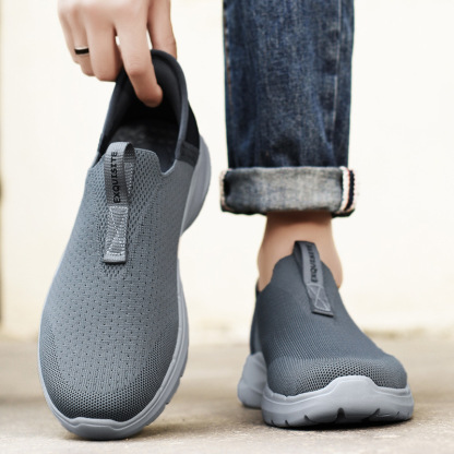 Men's Orthopedic Support Slip-on Shoes for Plantar Fasciitis, Anti-Sprain Walking Sneakers (Medical Certification)-PLAWLTD