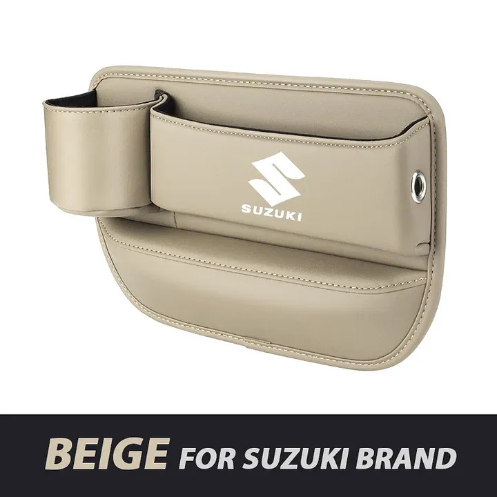 ✨Hot Selling Products of 2025🔥Exclusive Logo Leather Car Seat Storage Box With Water Cup Holder