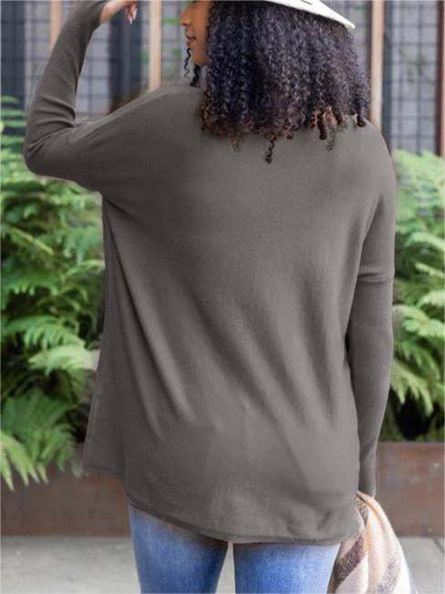 💥LONG SLEEVE THUMBHOLE SWEATER POCKET TUNIC💥